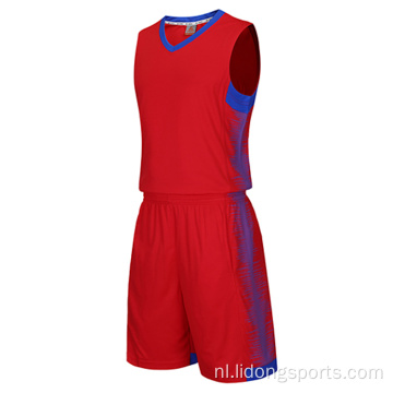 Ontwerp basketbaluniform Custom Number Basketball Jersey